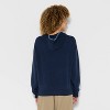 Women's Champagne Chalet Whipstitch Graphic Hooded Sweatshirt - Navy Blue - 3 of 3