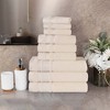 Cotton Medium Weight 9 Piece Bathroom Towel Set by Blue Nile Mills - 2 of 4