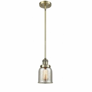 Bell - 1 Light Stem Hung Mini Pendant In Industrial Style-10 Inches Tall and 5 Inches Wide - 1 of 1