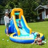 SKONYON Inflatable Water Slide Kids Bounce House Castle Splash Pool with Blower - 2 of 4