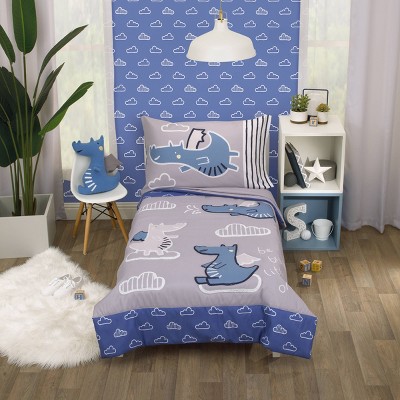 4pc Toddler Everything Kids' Dragon Adventure Bedding Set