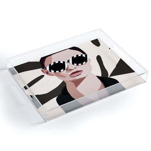Nadja The Face of Fashion 7 15.5 x 12 Acrylic Tray - Deny Designs