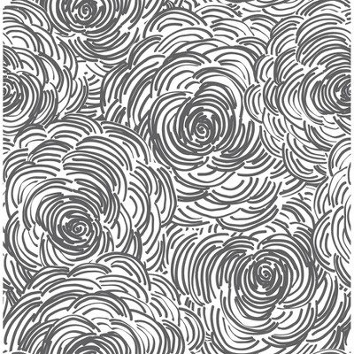 NuWallpaper Beauty Peel and Stick Wallpaper Black: Removable Vinyl, Self-Adhesive, Solid Pattern, 28.2 Sq Ft Coverage