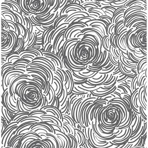 NuWallpaper Beauty Peel and Stick Wallpaper Black: Removable Vinyl, Self-Adhesive, Solid Pattern, 28.2 Sq Ft Coverage - 1 of 4