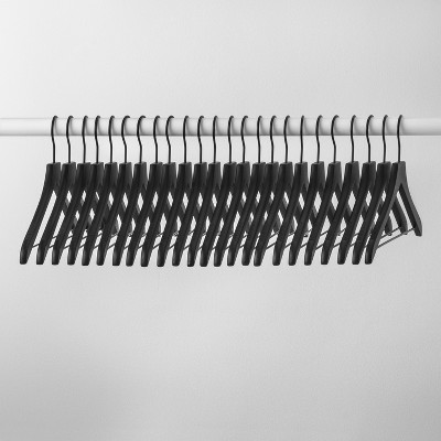 2pk Metal Pant Hangers with Clips Black - Brightroom™