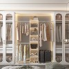 APRILSOUL  All-in-One Closet Organizer – Sturdy Wood Tower with Expandable Rods and Shelves - 2 of 4