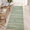 Washable Modern Living Room Bedroom Rugs with Stripped Lines, Soft Low Pile Foldable Thin Mat for Dining Room Home Office - 2 of 4