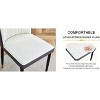 PAGED Modern Dining Chairs PU Material High Back Dining Room Chairs with Metal Legs for Living Room, Kitchen - 4 of 4