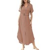 Zilpu Women's Chic Swimsuit Coverup - Lightweight Beach Maxi Dress for Summer Vacation - 3 of 4
