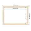 Amanti Art Woodgrain Stripe Blonde Framed Magnetic Dry Erase Board - 4 of 4