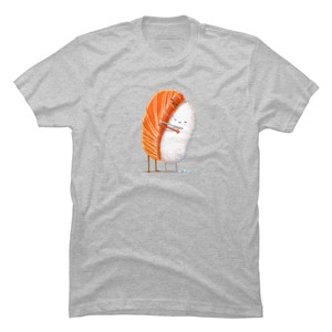 Men's Design By Humans Sushi Hug By andremullerdko T-Shirt - 1 of 4