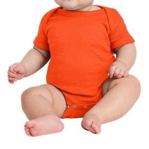 Mafoose Infant Short Sleeve Baby Rib Bodysuit - 1 of 4