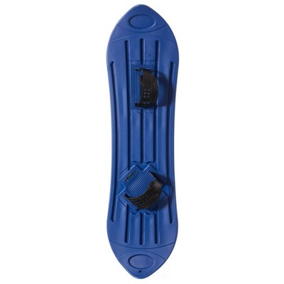 Gardenised Kids Plastic Outdoor Snowboard Ice Sled, Single-Person, Kids over 5 Years, Blue