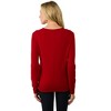 JENNIE LIU Women's 100% Cashmere Button Front Long Sleeve Crewneck Cardigan Sweater - 2 of 2