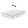Kumasinova King Size 10 Inch Hybrid Mattress with Gel Memory Foam for a Cool Sleep,Medium Firm Mattresses,White - 2 of 4