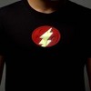 Adult The Flash Painted Over Batman Logo Lapel Pin - 4 of 4