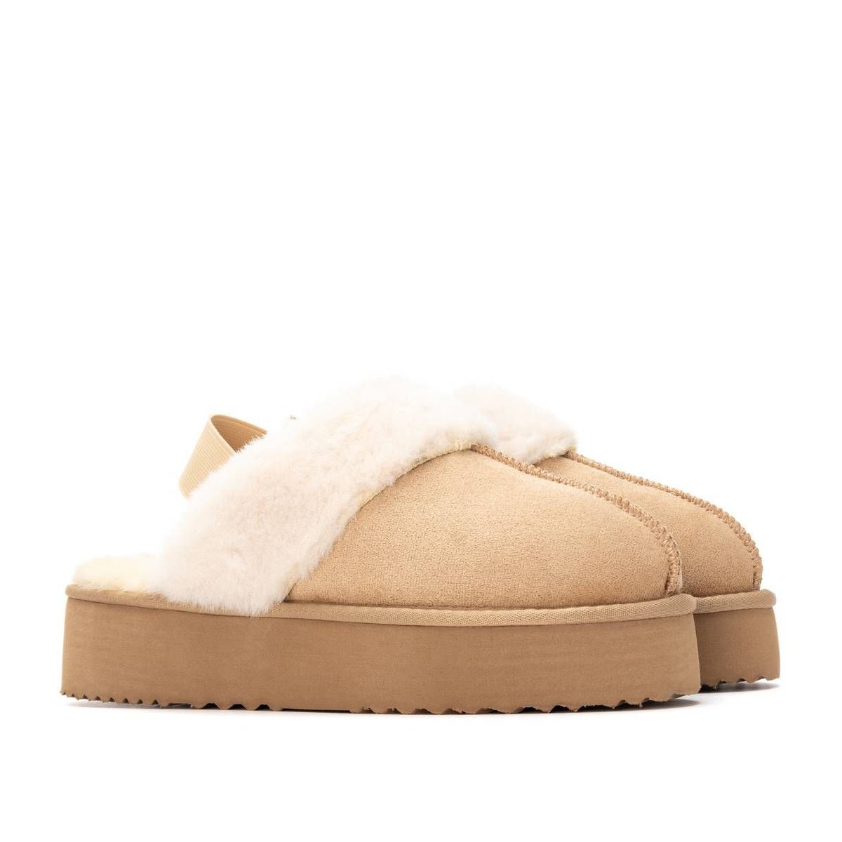 Женские сабо XTI Women's Suede Casual Slingback Clogs 144440 Beige 8 — фото 5