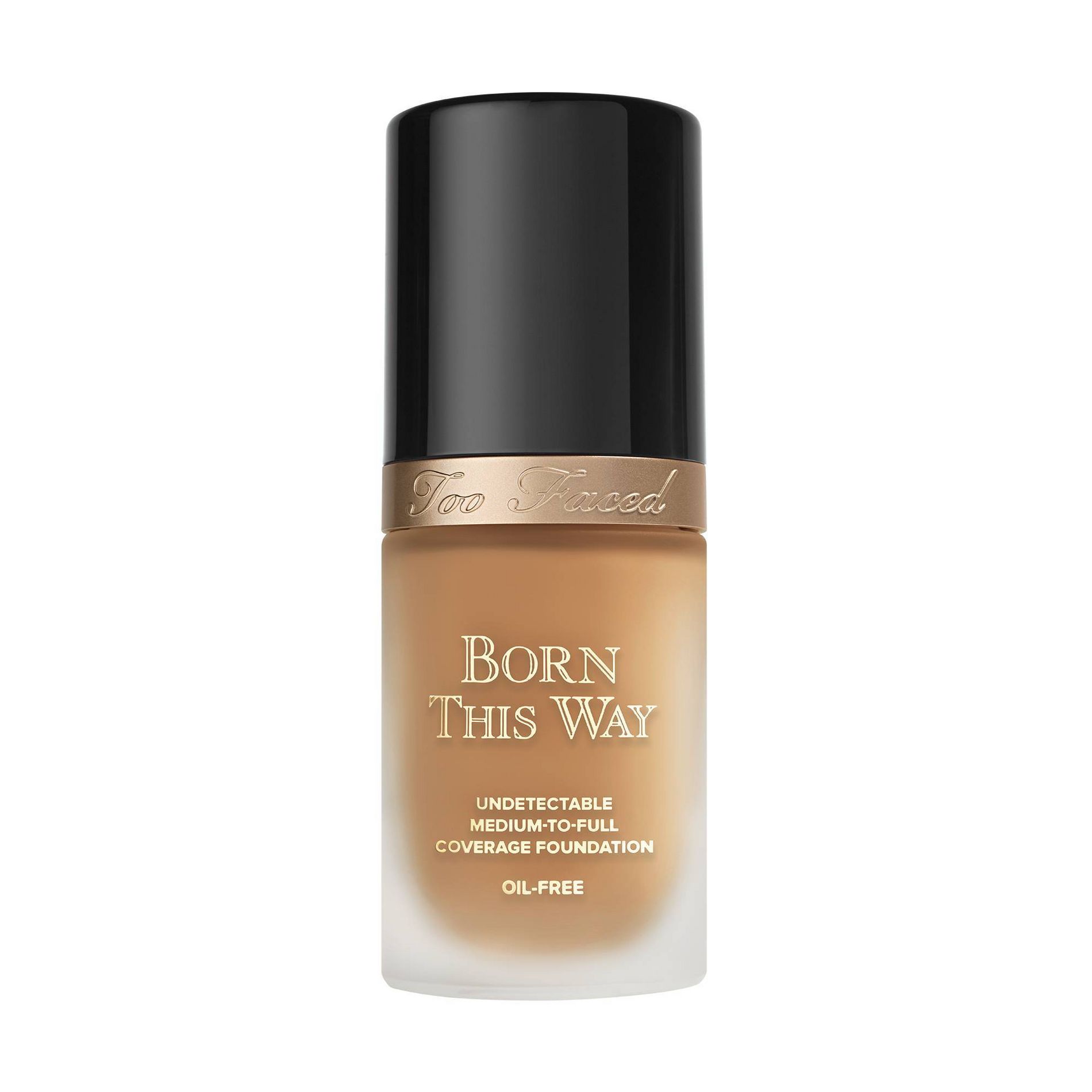 Too Faced Born This Way Finish Longwear Liquid Foundation - Praline - 1 fl oz - Ulta Beauty: Shine Control, Medium to Full Coverage, Warm Undertone