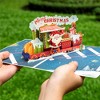 Paper Love 3D Christmas Train Pop Up Christmas Card, 100% Recycled and Eco-Friendly, 8" x 6" Cover - With Note Tag - 3 of 4