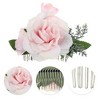 Unique Bargains Women's Flexible Simulated Flowers Hair Clips Comb 1 Pc - 3 of 4
