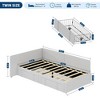 Twin Velvet Daybed with Storage Drawers - Upholstered Corner Bed Frame with Headboard & Safety Rails for Kids' Bedroom, Living Room - 3 of 4