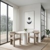 Meridian Furniture,Brenda Beige Chenille Fabric Dining Chair, Set of 2 - 2 of 4