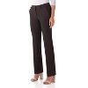 Rekucci Women's Smart Stretch Straight Leg Dress Pants with Zipper Closure – Office to Evening Wear - Coffee Mix, 16 - 4 of 4