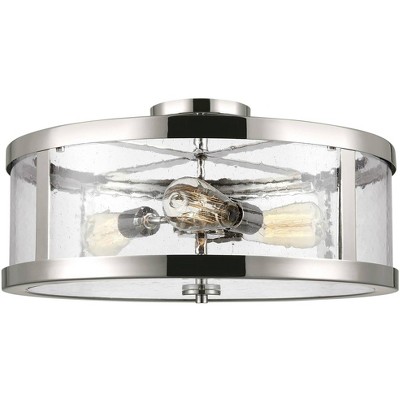 Generation Lighting Harrow 19 3/4" Nickel 3-Light Ceiling Light