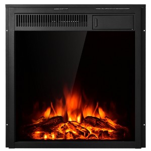 Tangkula Freestanding & Recessed Electric Fireplace Heater with Remote Control - 1 of 4