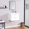 KTMBDW 24 Inch Bathroom Vanity with Sink Combo,Floating Bathroom Vanity with 2 Drawers & Metal Handle, Wall Mount Storage Cabinet for Small Space - 4 of 4