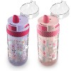 Ello 16oz Plastic Stratus Kids' Water Bottle Pink