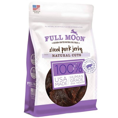 Full Moon Natural Cut Pork Jerky Dog Treats - 5oz