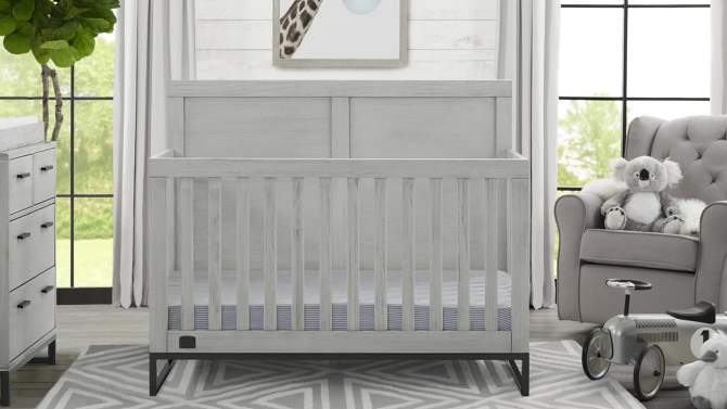 Simmons Kids' Foundry 6-in-1 Convertible Baby Crib, 2 of 21, play video