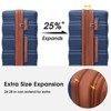 Hard shell luggage, expandable rotating luggage, lightweight box with TSA lock, suitable for outdoor travel and camping for men and women - 4 of 4