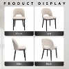 Set of 2/4/6 Modern Upholstered Dining Chairs – 300lb Capacity, Curved Backrest & Sturdy Wood Legs for Kitchen, Cafe, or Living Room - 2 of 4