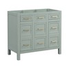 NicBex Bathroom Vanity without Sink,Multi-Functional Bathroom Sink Vanity with 2 Soft Close Doors and 4 Drawers,36" Bathroom Sink Cabinet,Green - 4 of 4