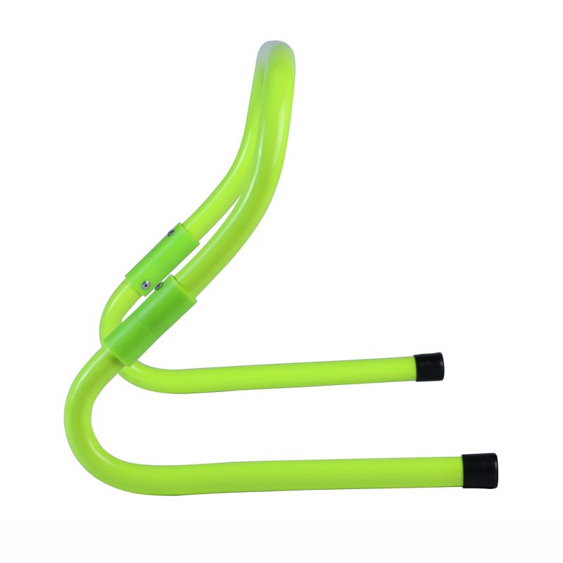 HolaHatha Football and Soccer Training Sports Equipment Speed Agility Hurdle 8 to 11.8 Inch Height Adjustable, Easy Storage, Bright Green, 5 of 7