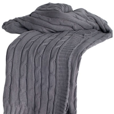 HomeRoots Knitted Throw Blanket