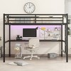 Metal Loft Bed Space-Saving, Noise Reduced - 2 of 4