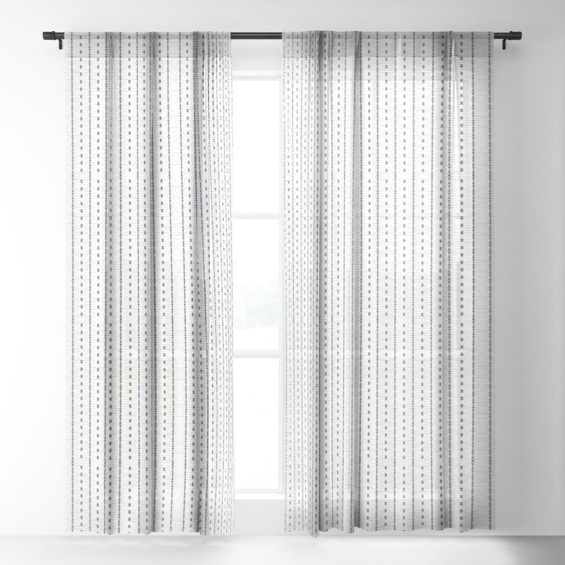Holli Zollinger FRENCH LINEN STRIPE Single Panel Sheer Window Curtain - Deny Designs, 2 of 7