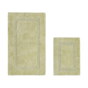 Lux Premium 100% Cotton Tufted Solid Reversible 2 PC Bath Rug Set – Ultra-Soft, Water-Absorbent, Durable, Machine Washable Bathroom Rug - 1 of 4