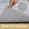 Modern Bordered Area Rug Washable Border Rug Living Room Rug Soft Low Pile Rug - 4 of 4
