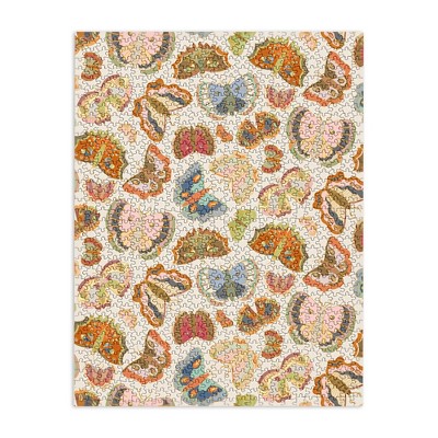 Sewzinski Magic Moths Puzzle Jigsaw Puzzle - Deny Designs