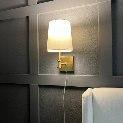 Metal Sconce Wall Light (includes Led Light Bulb) Brass - Threshold™  Designed With Studio Mcgee : Target