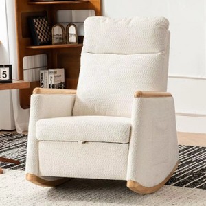 Whisen High Back Rocking Chair with Footrest - 1 of 4