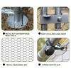 Metal Chicken Coop Walk-in Poultry Cage with Water-Resident Cover , Large Chicken Run Pen with Spire Shaped Cage 19.7'L - 4 of 4