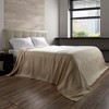 Cotton Blanket, Soft Breathable 100 Percent Cotton Full-Queen Blanket for Comfort and Warmth (Full/Queen Size) (Taupe) - 2 of 4