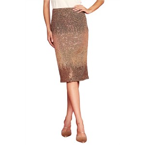 Women's Amber Ombre Sequin Midi Skirt - SKIES ARE BLUE - 1 of 4