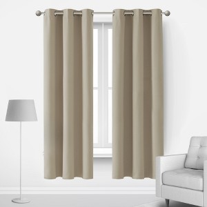 Deconovo Grommet Blackout Curtains, 2 Panels, OEKO-TEX Certified - 1 of 4
