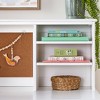 Guidecraft Avery Kids' Desk, Chair and Hutch Set - White: Girls Wooden Study Desk w/ Storage Drawers, Computer Workstation for Children, Bedroom Desk - 4 of 4